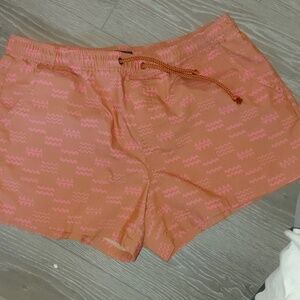 Toad&Co Coral Pink Elastic Waist Athletic Shorts